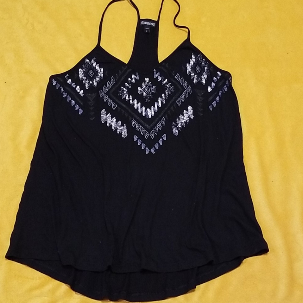 Flowy sequin tank